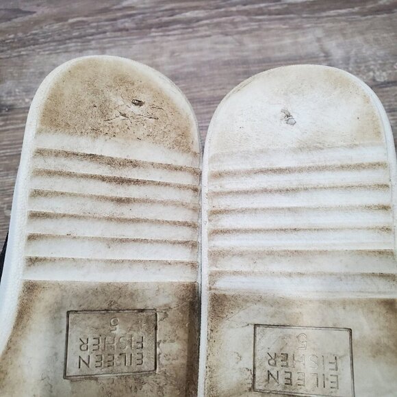 Eileen Fisher Pep Graphite Gray Mesh Slip On Platform Sneakers Shoes Womens Sz 5 - Picture 13 of 13